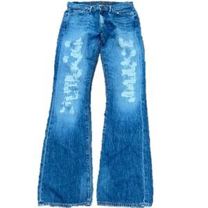 Goldsign Distressed Passion Bootcut Jeans